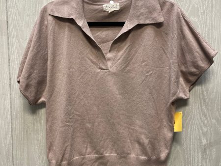 Sweater Short Sleeve By Marled In Tan, Size: L For Cheap