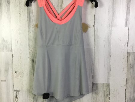 Athletic Tank Top By Lululemon In Grey & Pink, Size: 8 Cheap