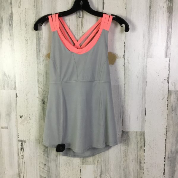 Athletic Tank Top By Lululemon In Grey & Pink, Size: 8 Cheap