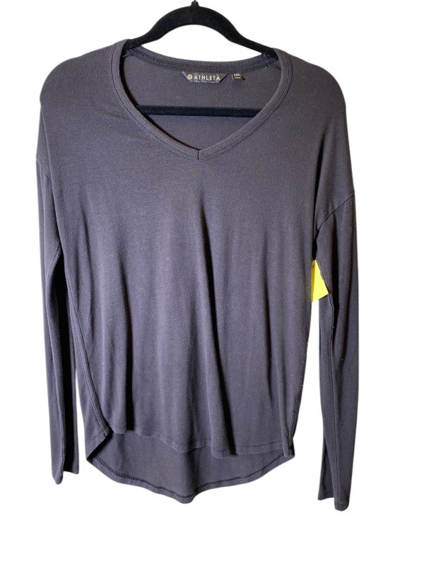 Athletic Top Long Sleeve Crewneck By Athleta In Black, Size: Xxs Online Hot Sale