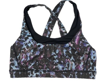 Athletic Bra By Lululemon In Black & Blue, Size: 6 Cheap