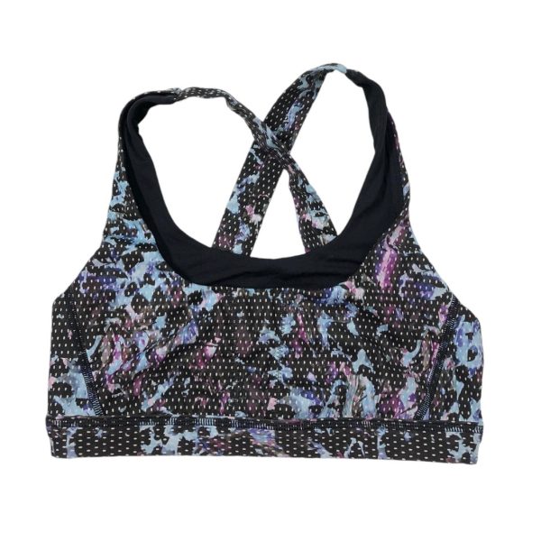 Athletic Bra By Lululemon In Black & Blue, Size: 6 Cheap