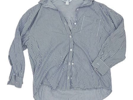 Top Ls By Old Navy In Blue & White, Size:M Fashion