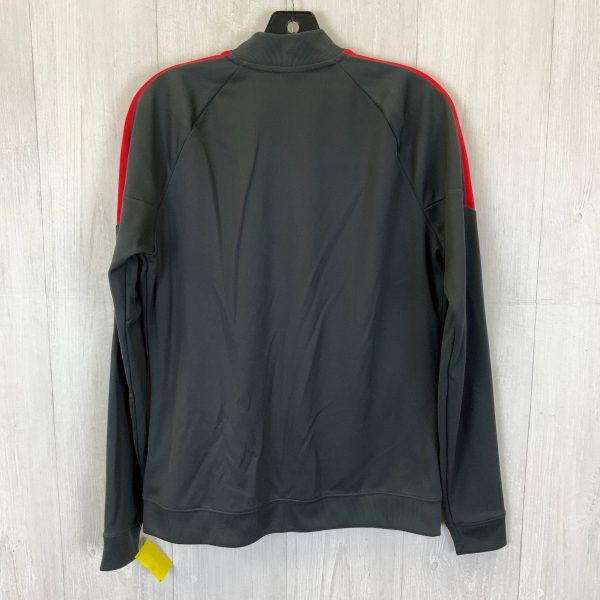 Athletic Jacket By Nike Apparel In Grey & Red, Size: M Online Sale