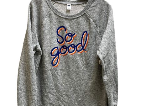 Sweatshirt Crewneck By Old Navy In Grey, Size: M Online Hot Sale