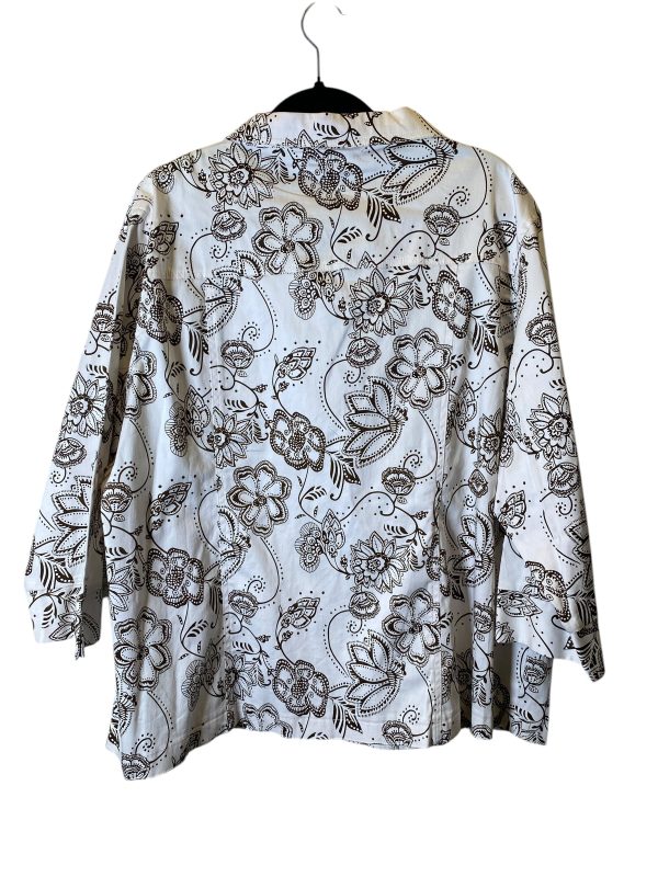 Blouse Long Sleeve By Cmc In Floral Print, Size: 3x For Discount