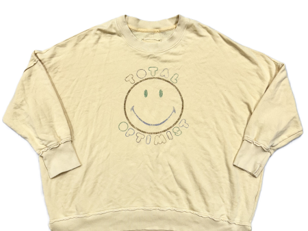 Sweatshirt Crewneck By Aerie In Yellow, Size: Xl Online now