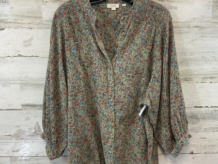 Blouse Long Sleeve By Fatface In Green, Size: S on Sale