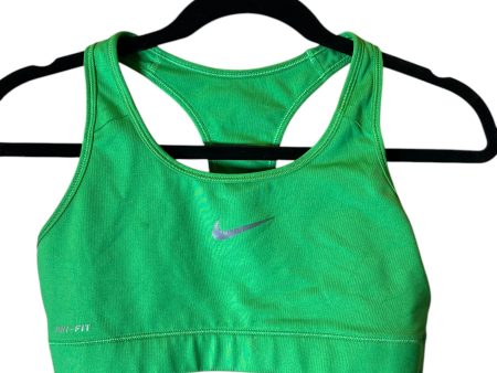 Athletic Bra By Nike In Green, Size: M For Cheap