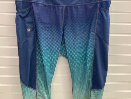 Athletic Leggings Capris By Athleta In Blue & Green, Size: M Online