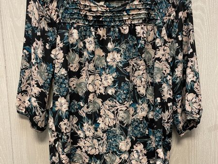 Blouse 3 4 Sleeve By Lc Lauren Conrad In Floral Print, Size: S Sale