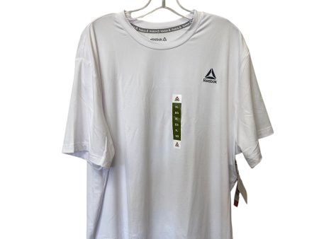 Athletic Top Short Sleeve By Reebok In White, Size: Xl Online now