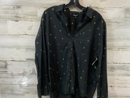 Blouse Long Sleeve By Madewell In Black, Size: Xl For Cheap