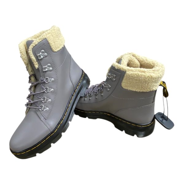 Boots Combat By Dr Martens In Grey, Size: 10 Sale