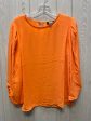 Blouse Long Sleeve By Dkny In Orange, Size: M Fashion