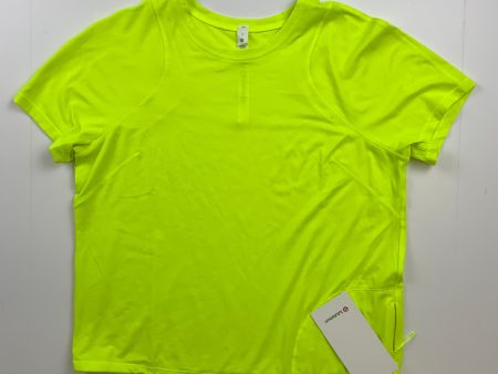 Athletic Top Short Sleeve By Lululemon In Yellow, Size: 8 Fashion