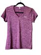 Athletic Top Short Sleeve By Under Armour In Purple, Size: M Discount