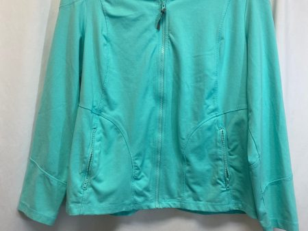 Athletic Jacket By Talbots In Teal, Size: Xl Online Hot Sale