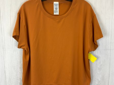 Athletic Top Short Sleeve By Athleta In Orange, Size: Xl Supply