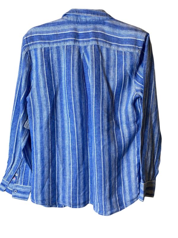 Blouse Long Sleeve By Tommy Bahama In Striped Pattern, Size: M Online Hot Sale