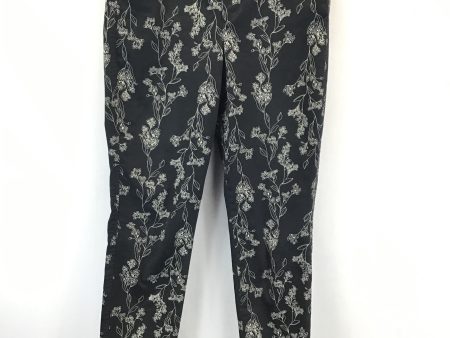 Pants Ankle By Old Navy In Black Floral, Size: 4 Cheap