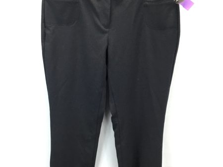 Pants Cropped By Apostrophe In Black, Size: 14petite For Sale