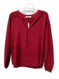 Blouse Long Sleeve By Loft In Red, Size: Xs Sale