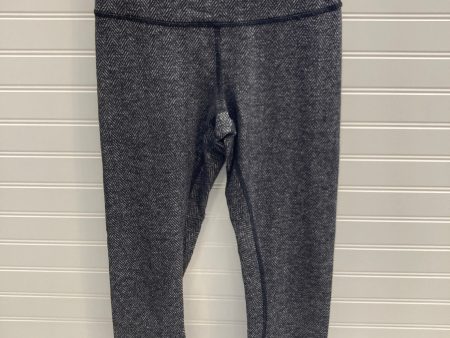 Athletic Leggings Capris By Lululemon In Black & Grey, Size: 4 Cheap