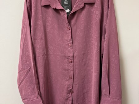 Blouse Long Sleeve By Clothes Mentor In Pink, Size: Xl Fashion