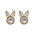 Bunny Pearly Stud Earrings By Unbranded Online now