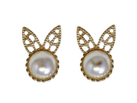 Bunny Pearly Stud Earrings By Unbranded Online now