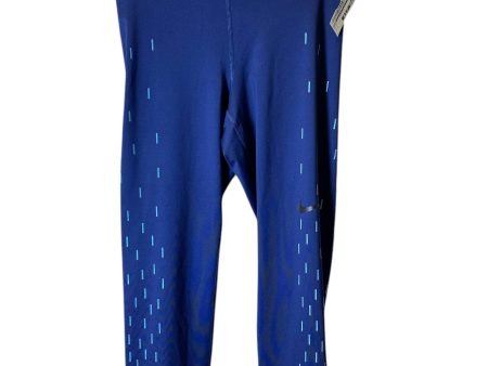 Athletic Leggings By Nike In Blue, Size: M For Discount