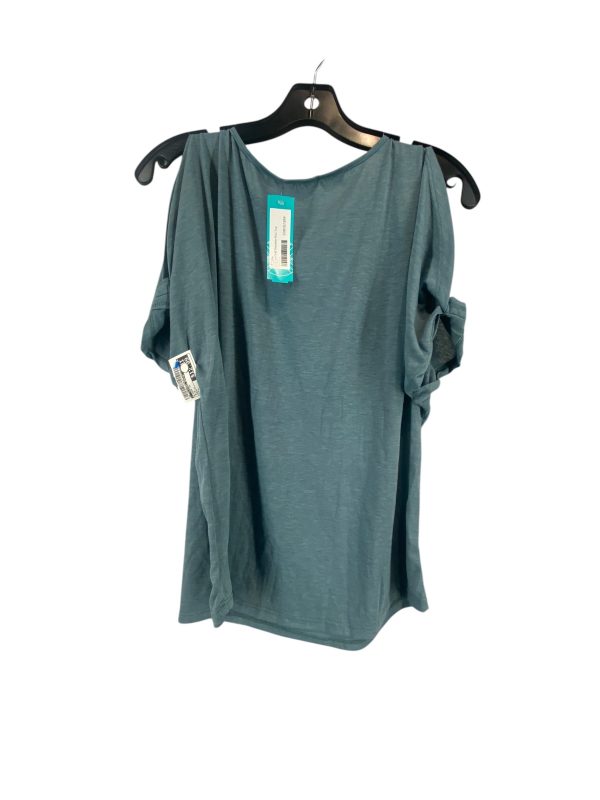 Blouse Short Sleeve By Clothes Mentor In Blue, Size: L Hot on Sale