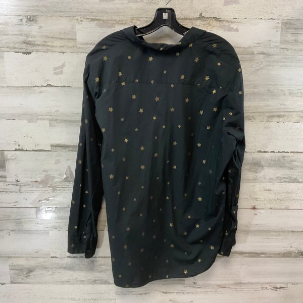 Blouse Long Sleeve By Madewell In Black, Size: Xl For Cheap