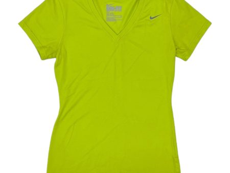 YELLOW ATHLETIC TOP SS by NIKE Size:S For Sale