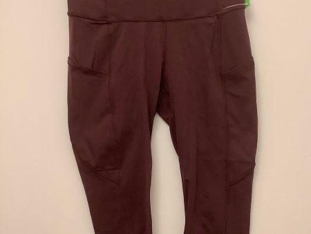 Athletic Capris By Lululemon In Red, Size: 4 Discount