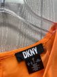 Blouse Long Sleeve By Dkny In Orange, Size: M Fashion