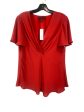 Blouse Short Sleeve By White House Black Market In Red, Size: 10 Fashion