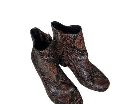 Boots Ankle Heels By A New Day In Snakeskin Print, Size: 9 Discount