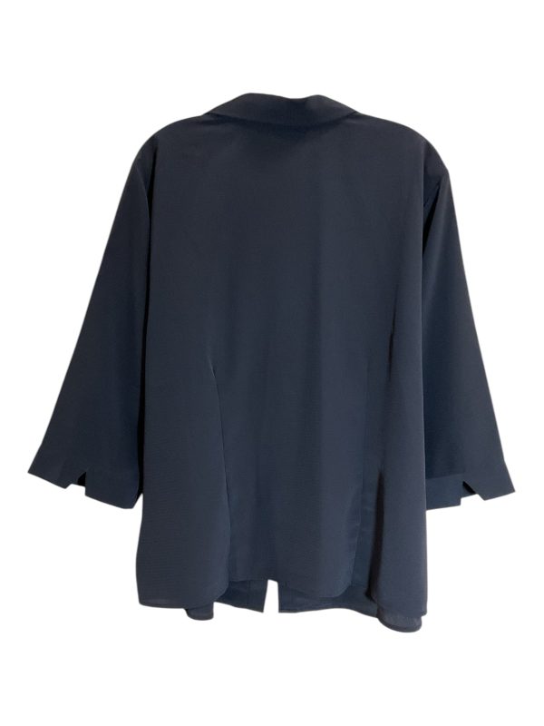 Blouse Long Sleeve By Cj Banks In Black, Size: 2x Discount